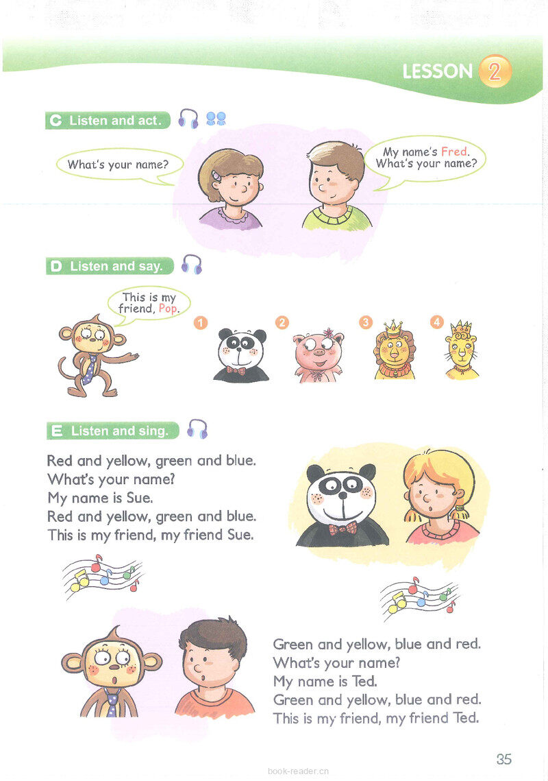 6 This is my family绘本故事第5页