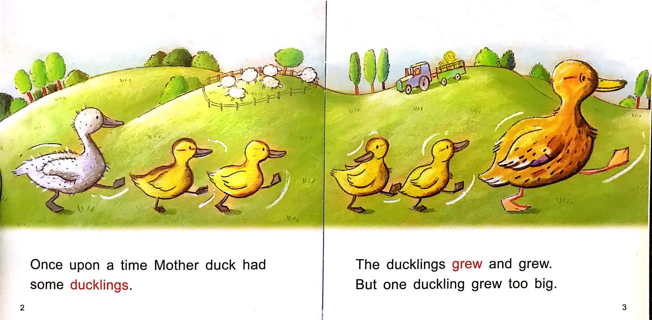 The Ugly Duckling绘本故事第3页