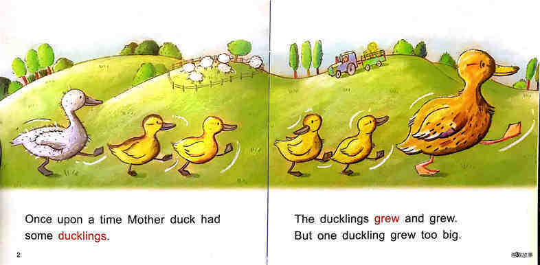 The Ugly Duckling绘本故事第3页