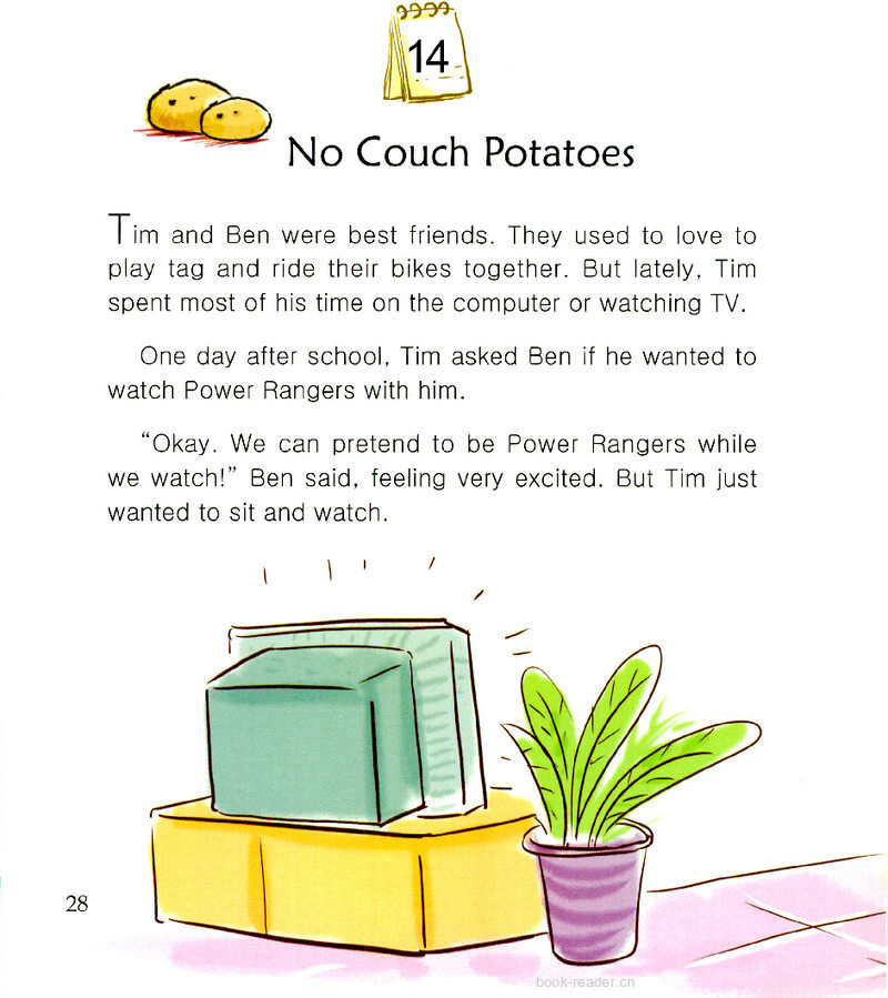 No Couch Potatoes绘本故事第2页