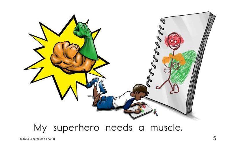 Make a Superhero!绘本故事第5页