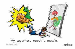 Make a Superhero!绘本故事第5页