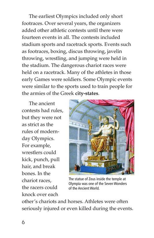 The Olympics Past and Present绘本故事第5页