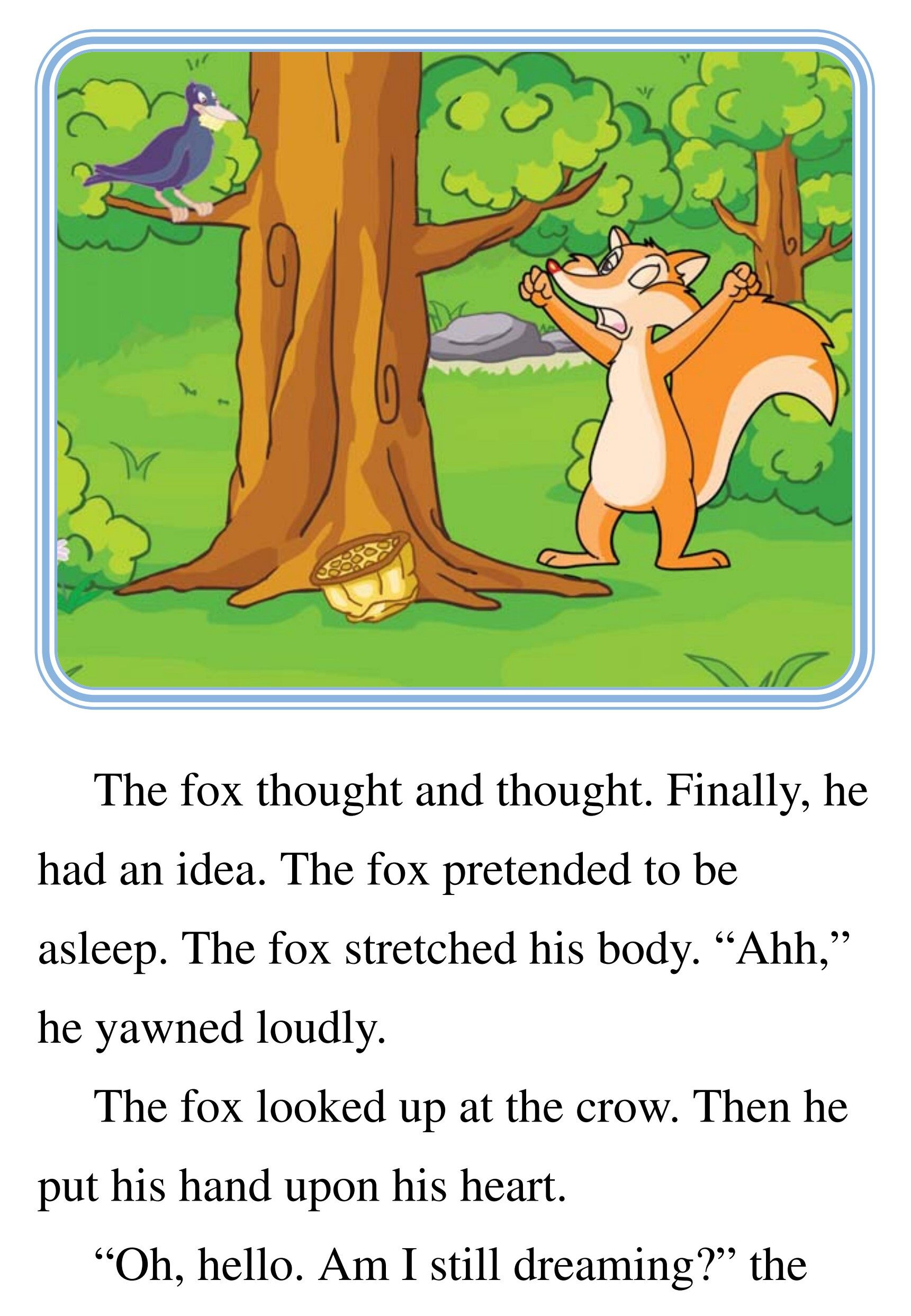 The Fox and the Crow绘本故事第5页