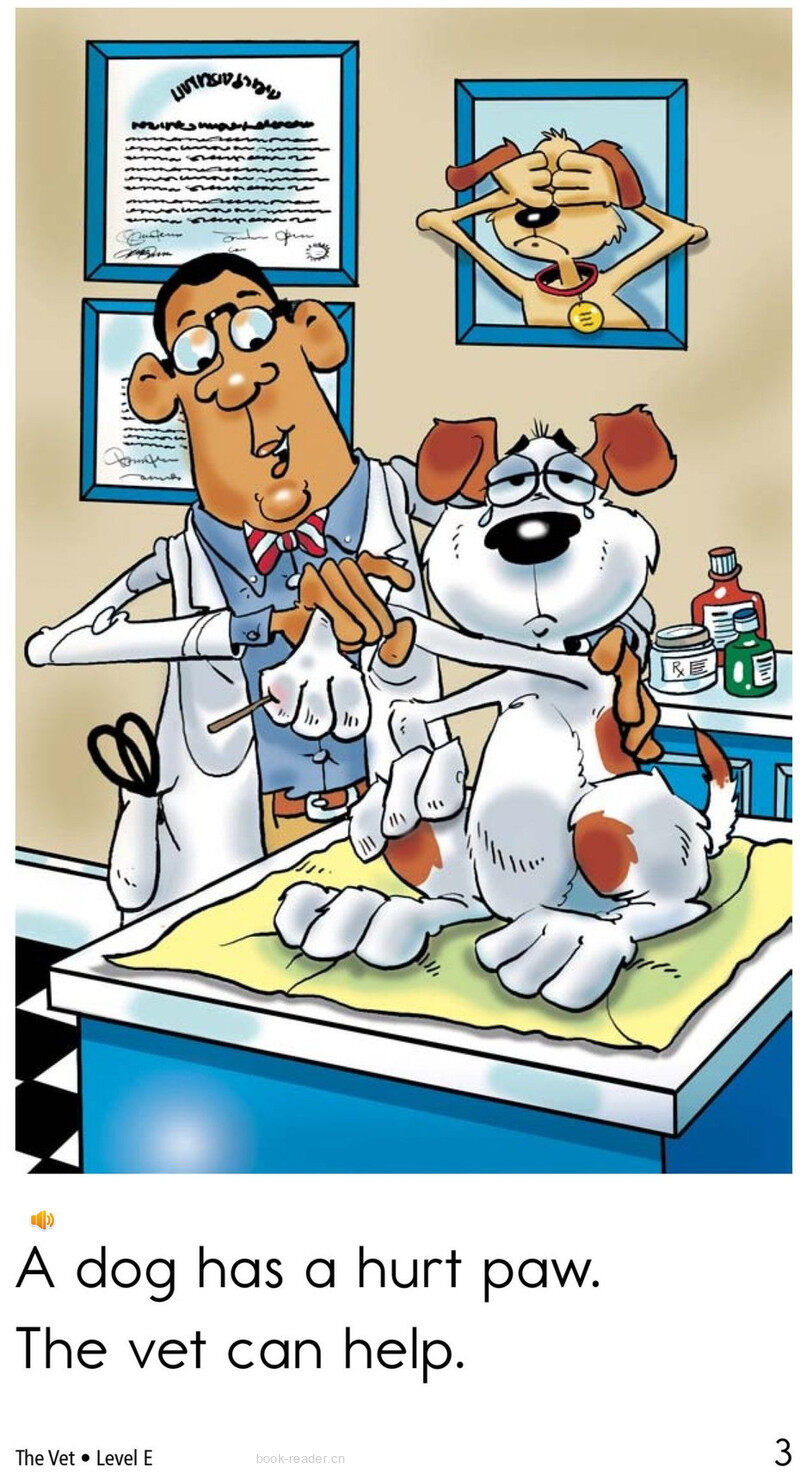 The Vet	绘本故事第3页