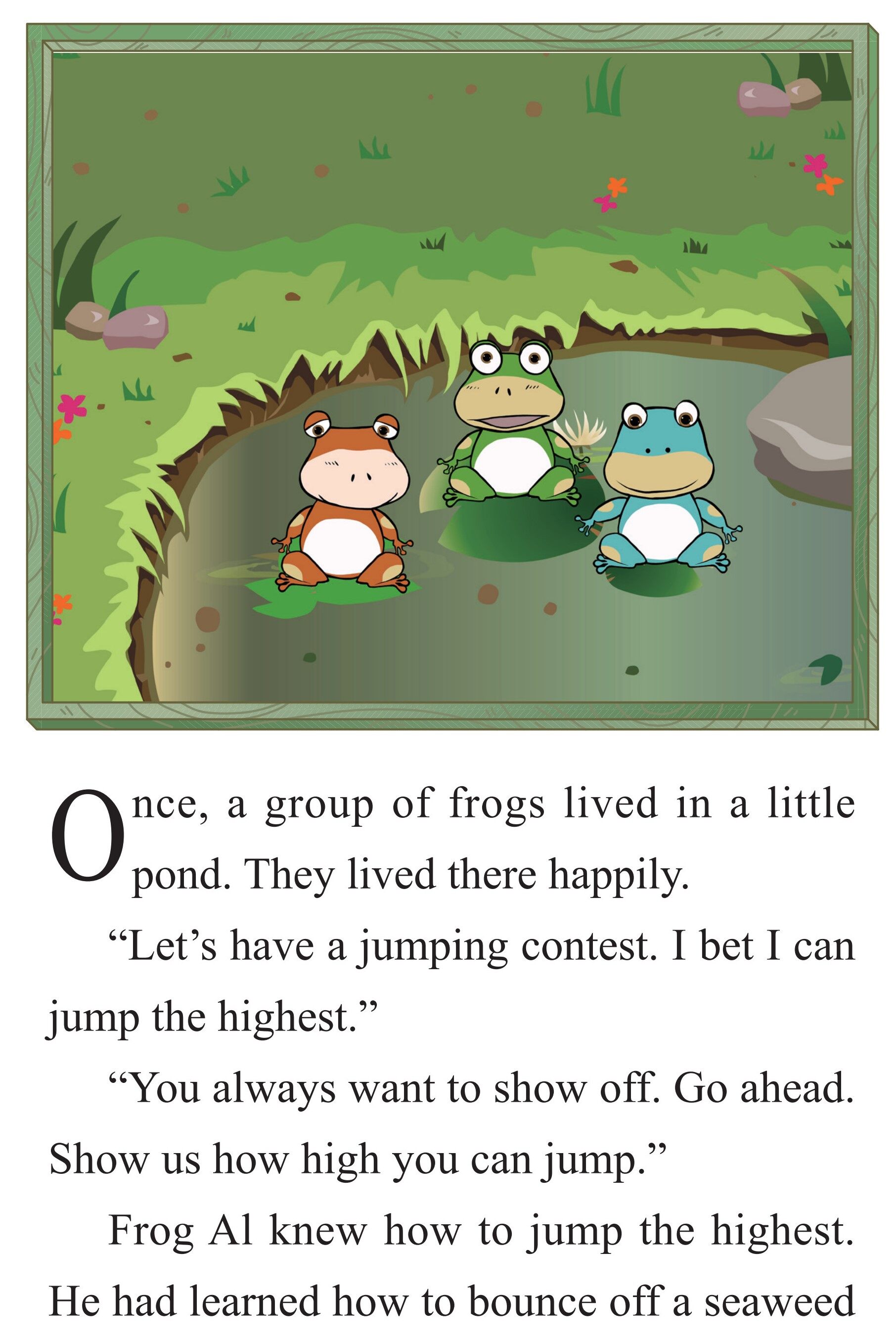 The Ox and the Frog绘本故事第3页