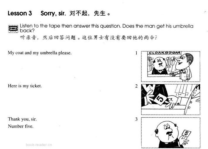 1-003 Sorry, Sir绘本故事第2页