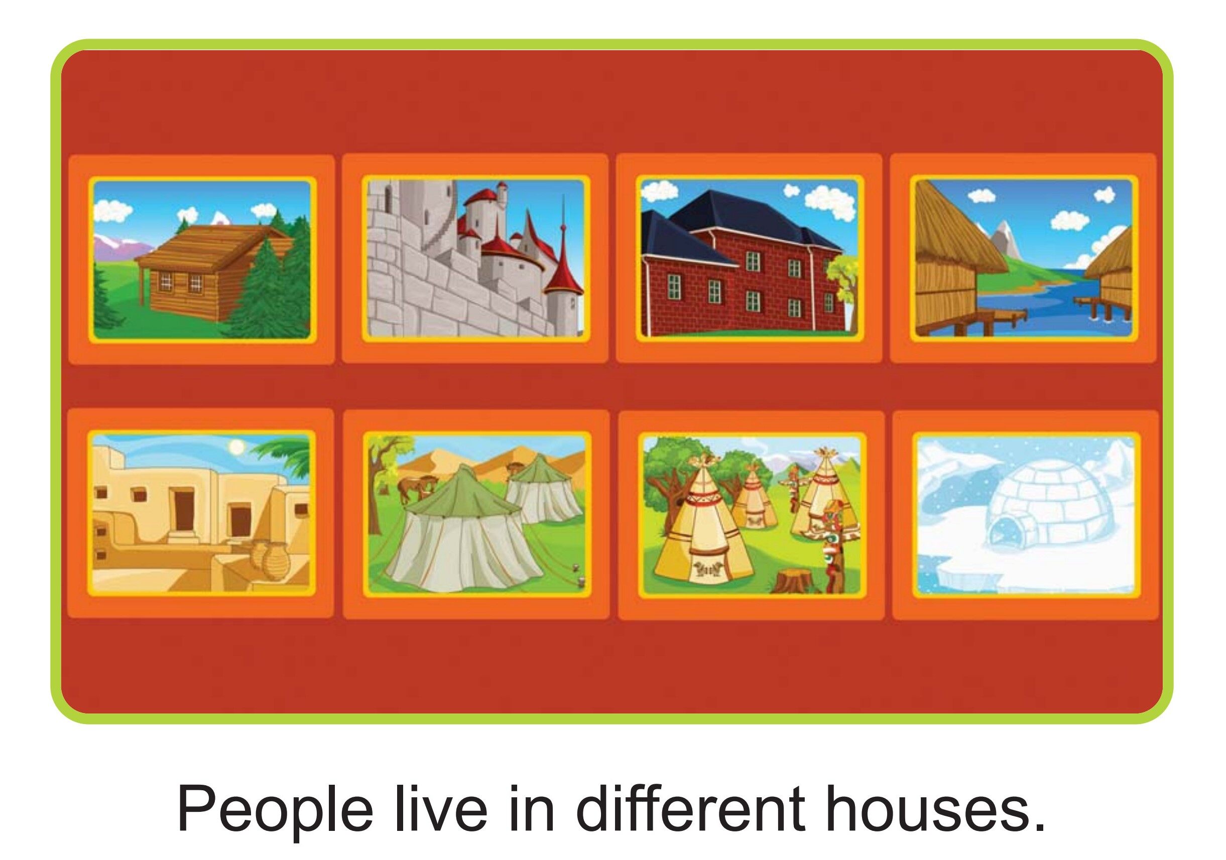 Houses of the World绘本故事第2页