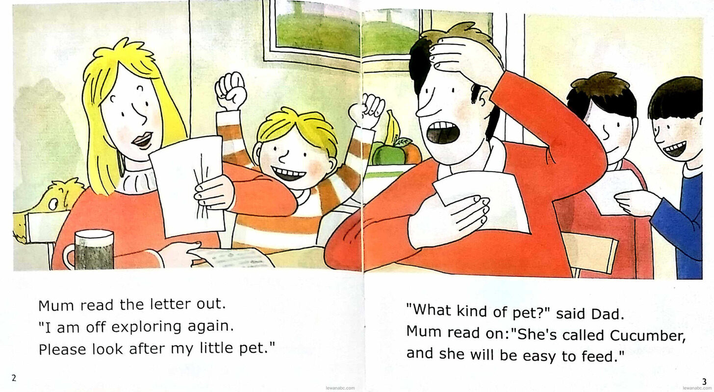 A Pet Called Cucumber绘本故事第4页