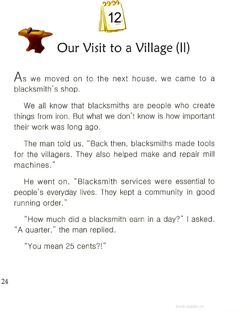 Our Visit to a Village(II)绘本故事第2页