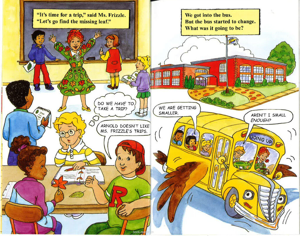 Magic School Bus Wild Leaf Ride绘本故事第5页