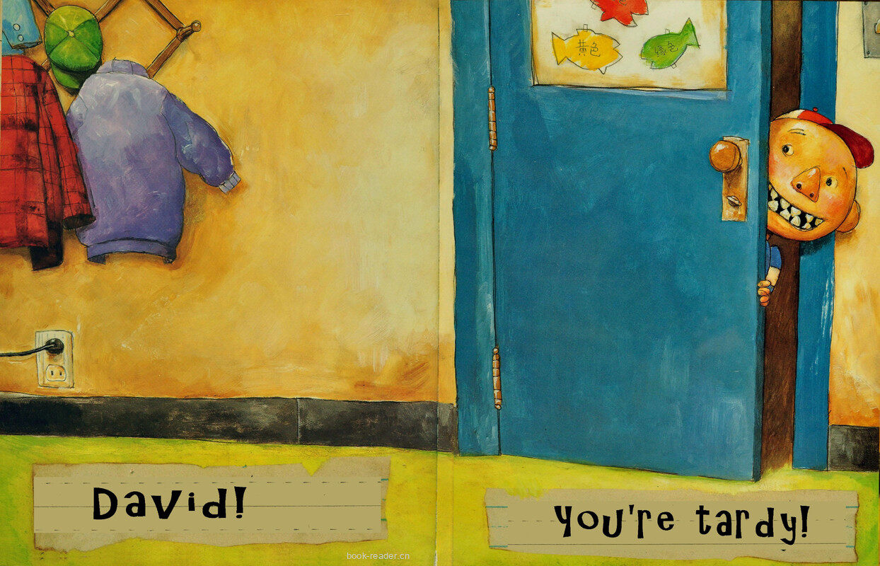 David Goes to School绘本故事第4页