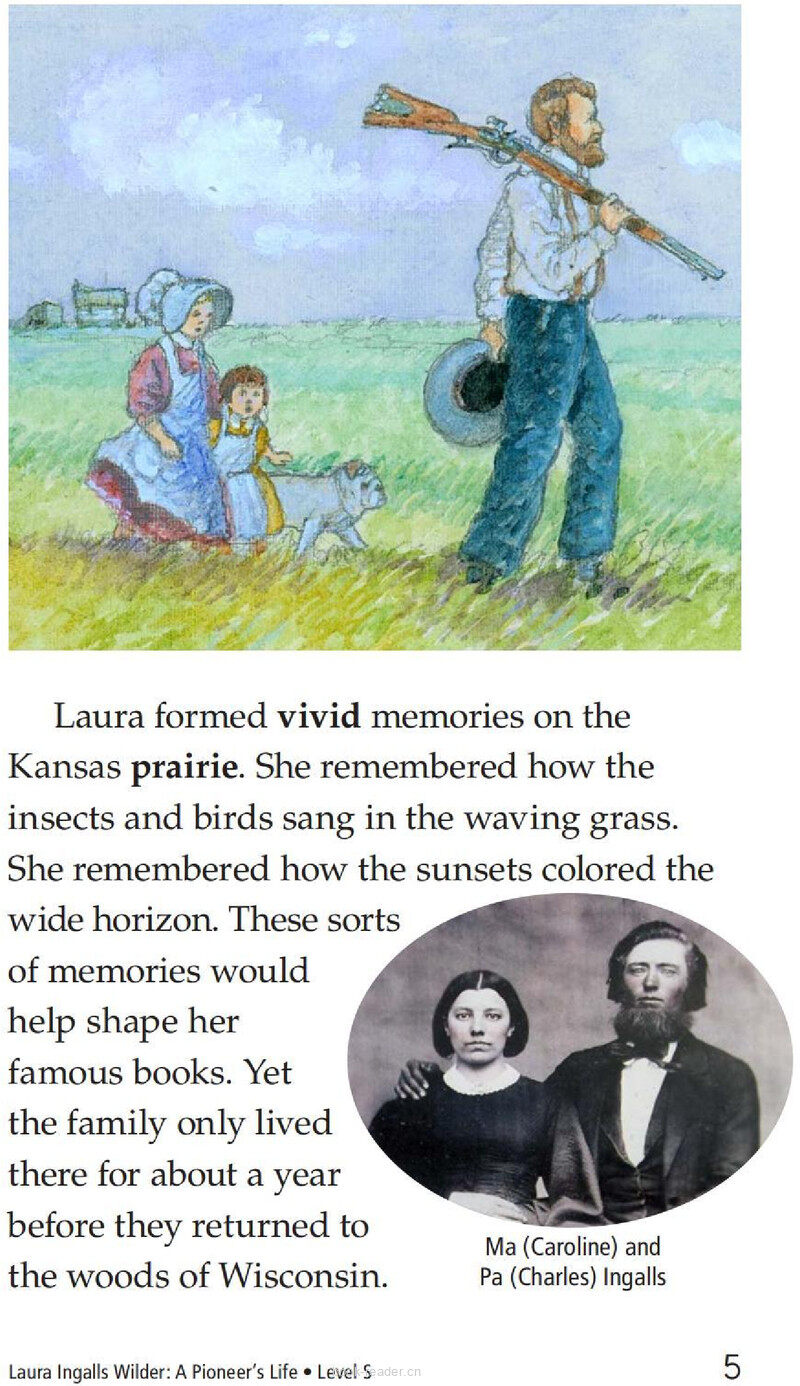 Laura Ingalls Wilder A Pioneer's Life绘本故事第4页