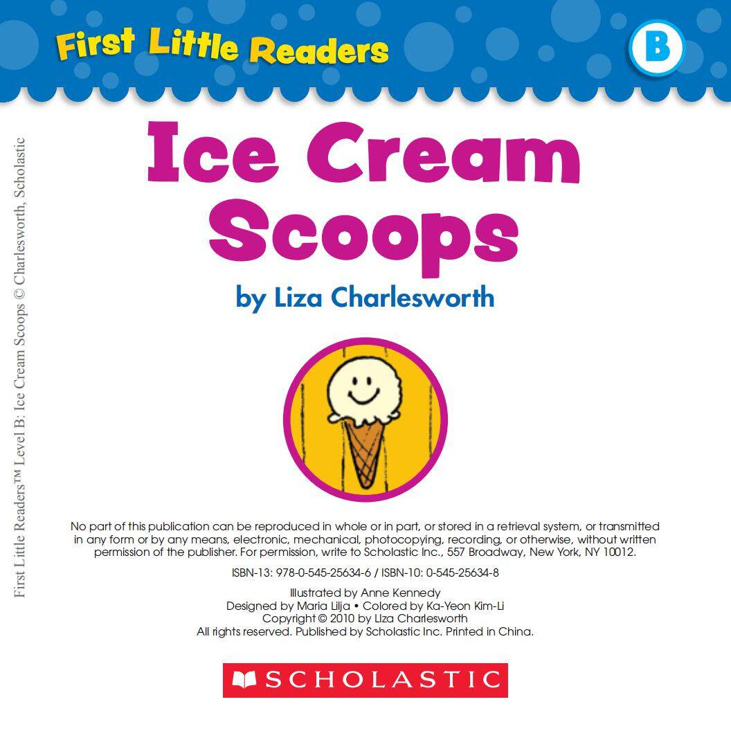 Ice Cream Scoops绘本故事第2页
