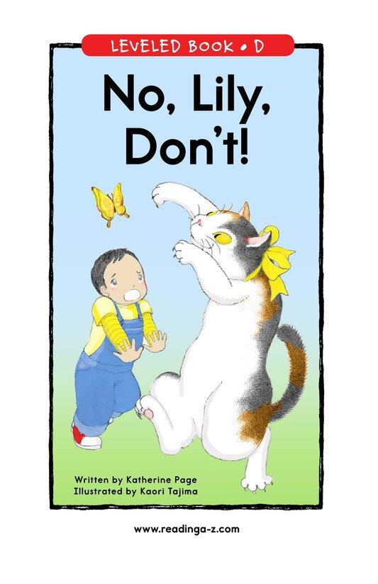 No,Lily,Don't!绘本故事第2页