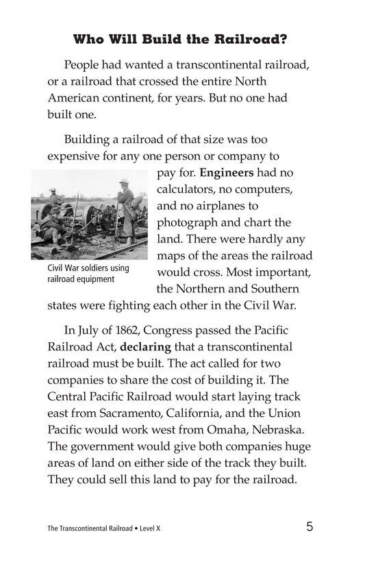 The Transcontinental Railroad绘本故事第4页