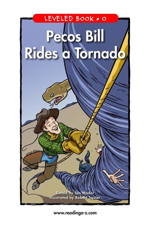 Pecos Bill Rides a Tornado绘本故事第2页