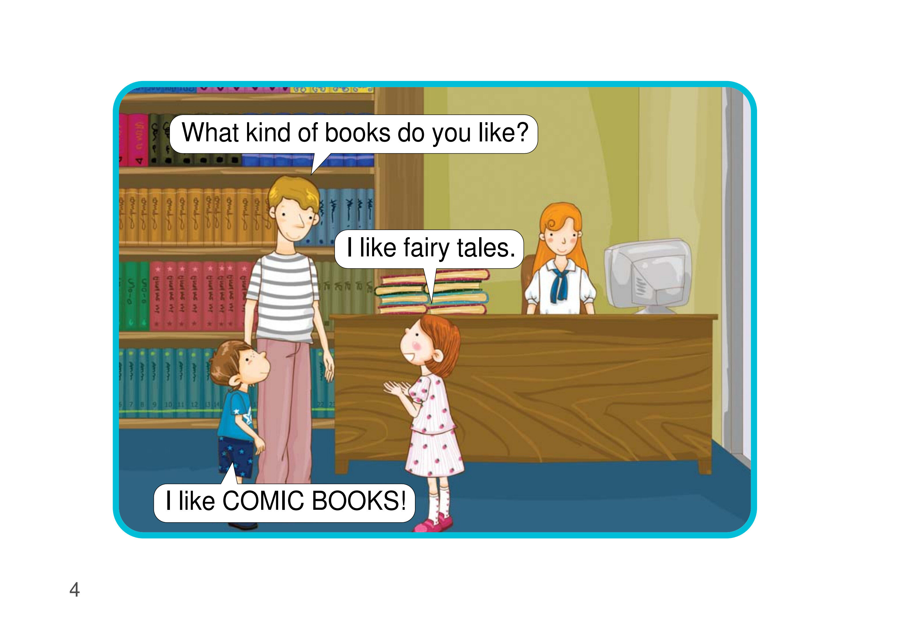 Going to the Library绘本故事第5页