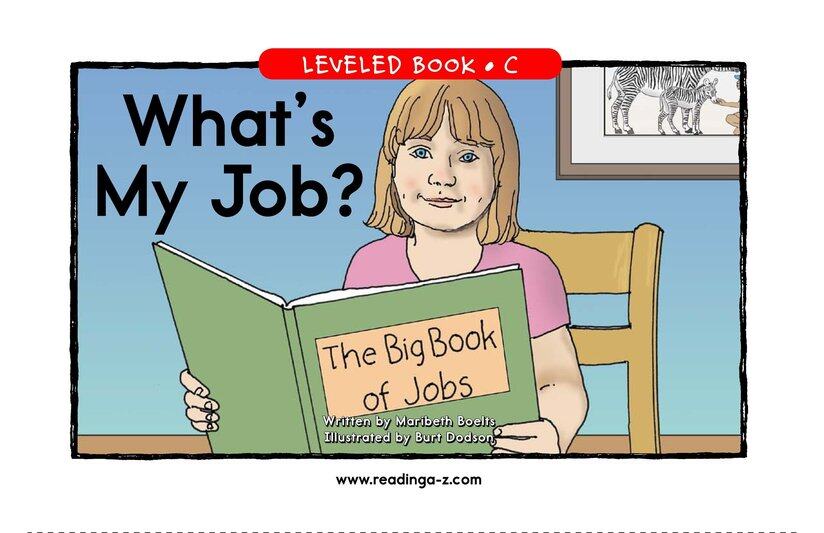 What's My Job绘本故事第2页