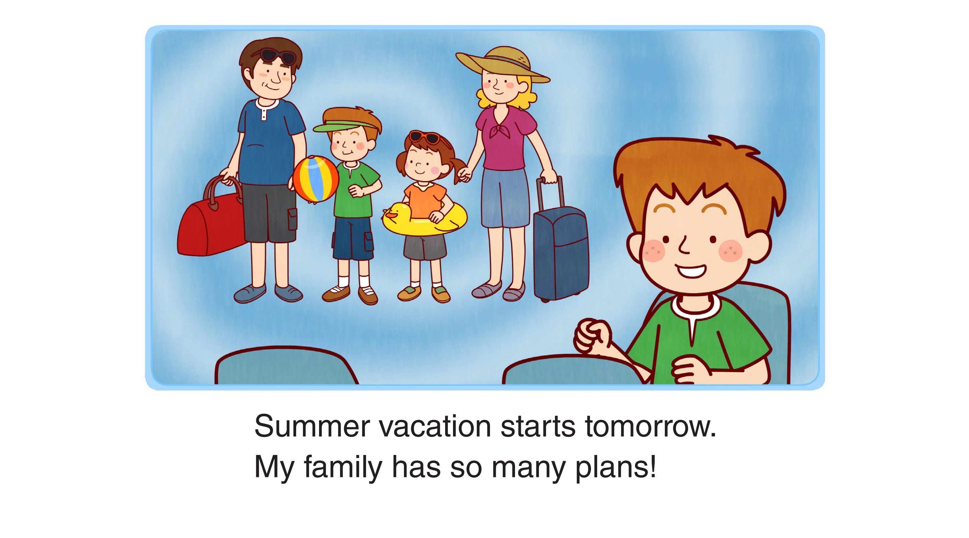 My Summer Vacation绘本故事第2页