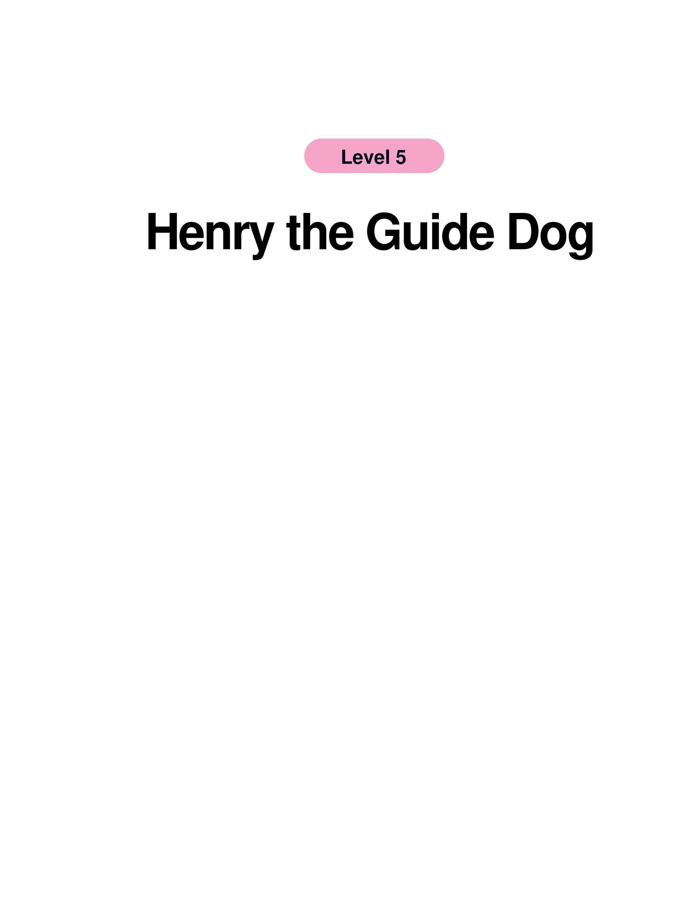 Henry the Guide Dog绘本故事第2页