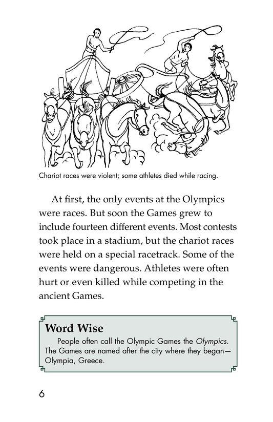 The Olympics Past and Present绘本故事第5页