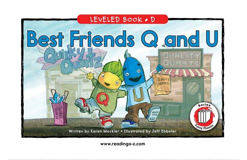 Best Friends Q and U绘本故事第2页