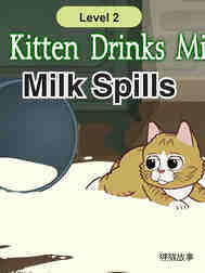 Tom Kitten Drinks Milk -Milk Spills