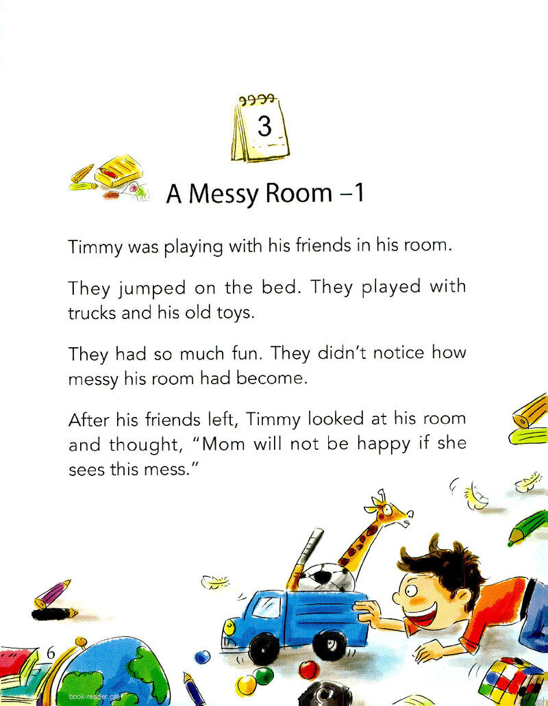  A Messy Room-1绘本故事第2页