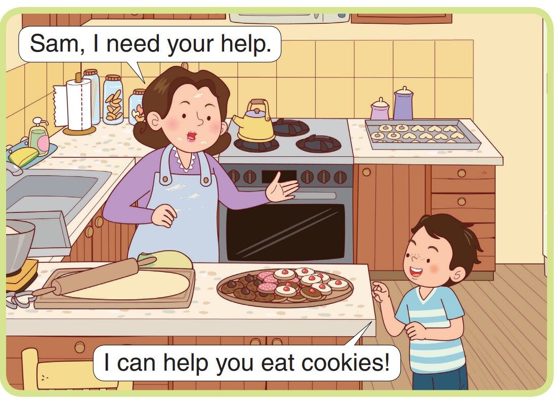 Sam Reads a Story绘本故事第3页