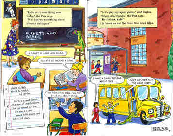 Magic School Bus Blasts into Space绘本故事第4页