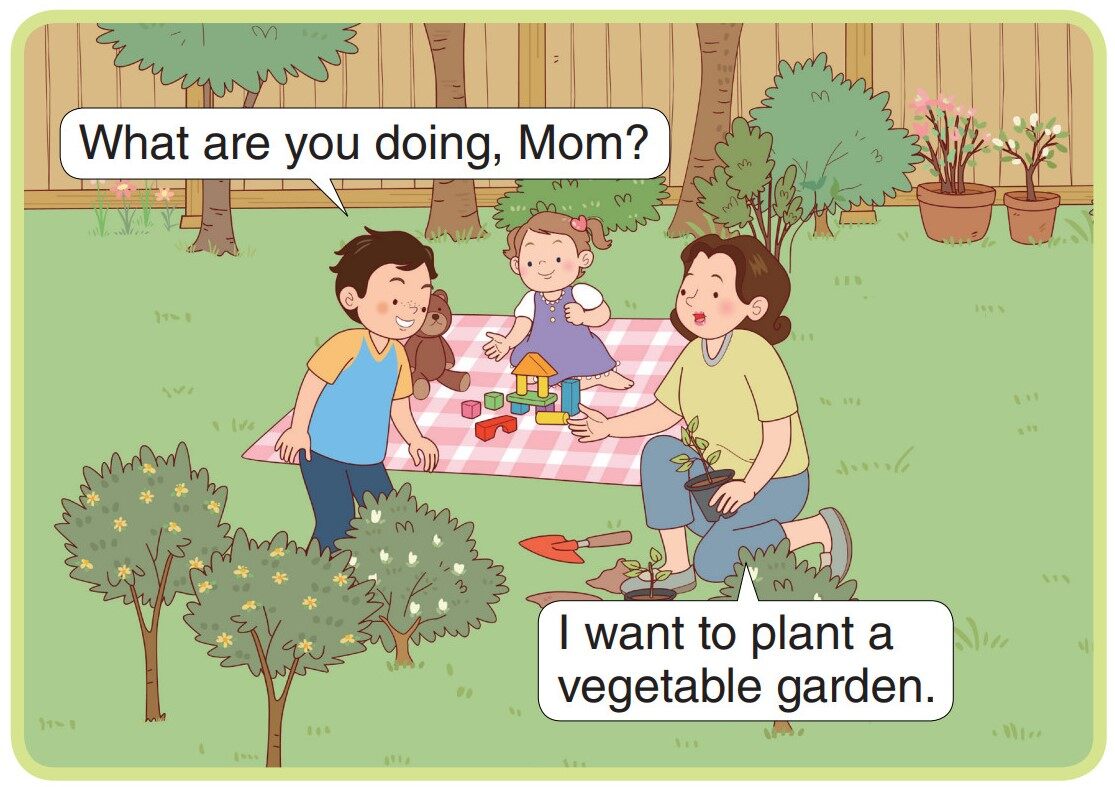 Bees and Vegetables绘本故事第2页