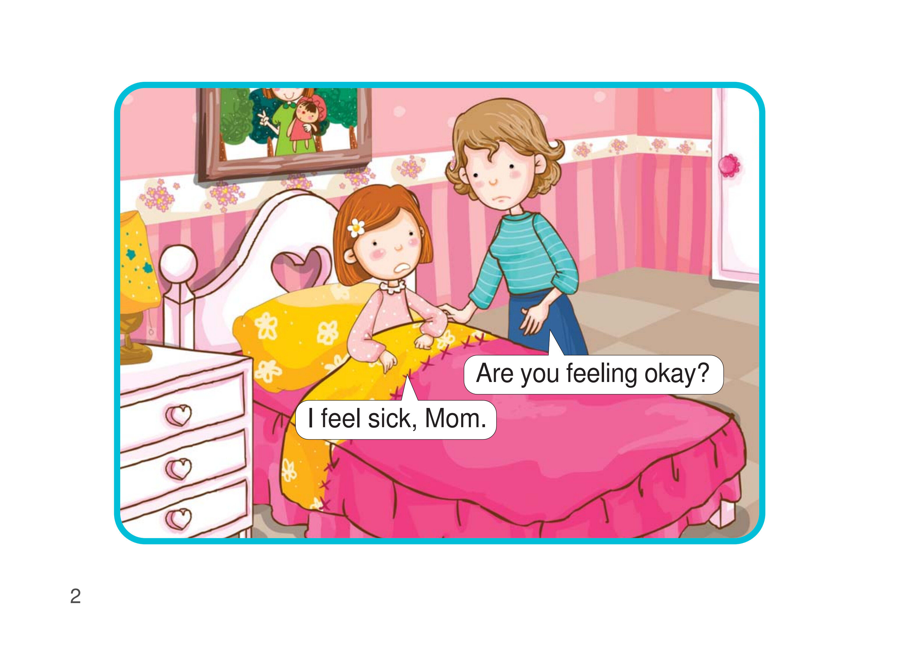 I‘m Sick,Mom!绘本故事第3页