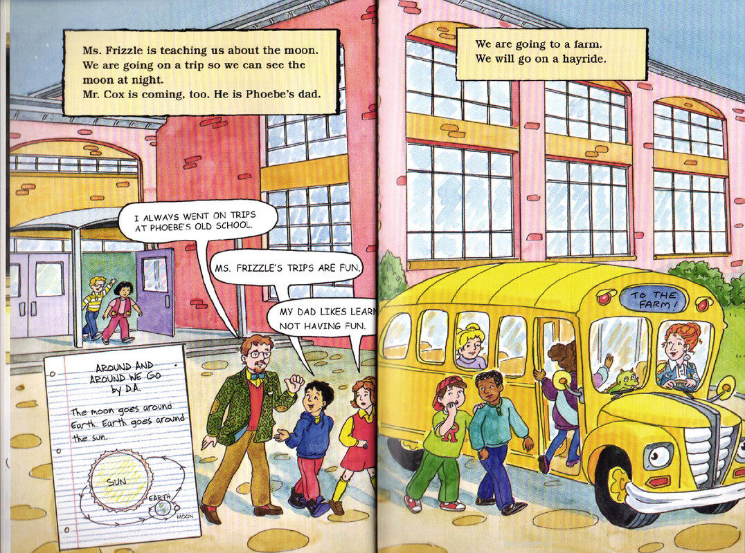 Magic School Bus Takes a Moonwalk绘本故事第4页