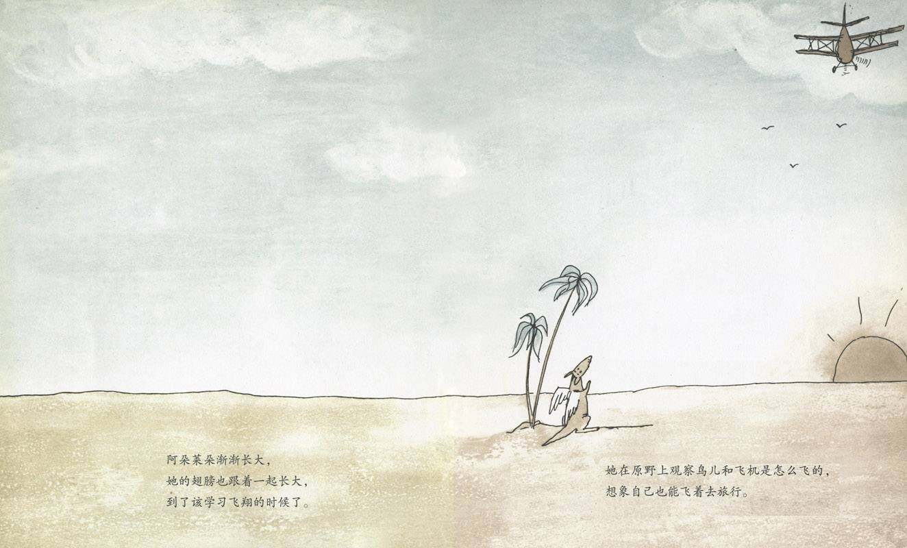 阿朵莱朵 一只会飞的袋鼠绘本故事第3页