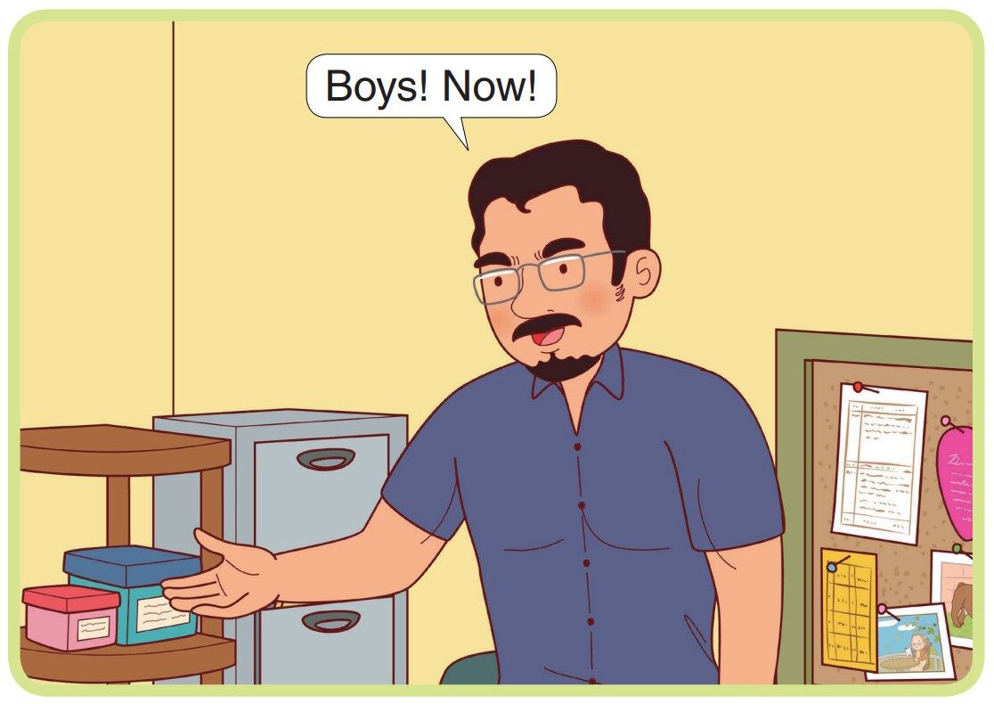 In Trouble!绘本故事第4页