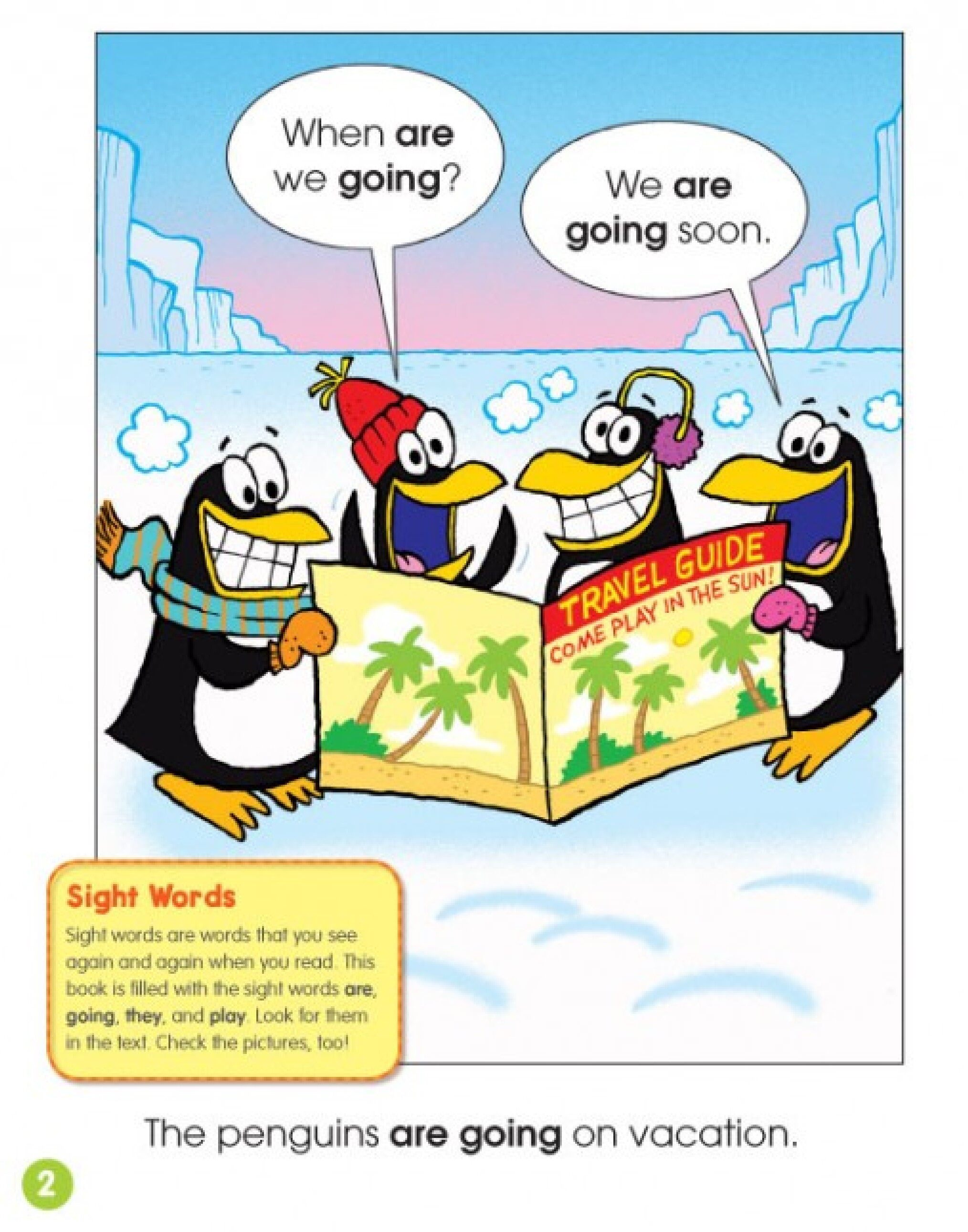 The Penguins Are Going on Vacation绘本故事第2页