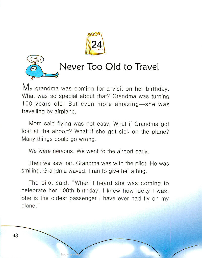 Never Too Old to Travel绘本故事第2页