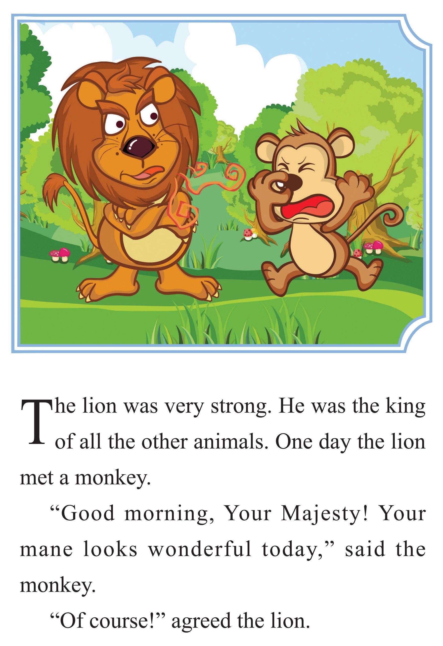 The Lion’s Bad Breath绘本故事第3页