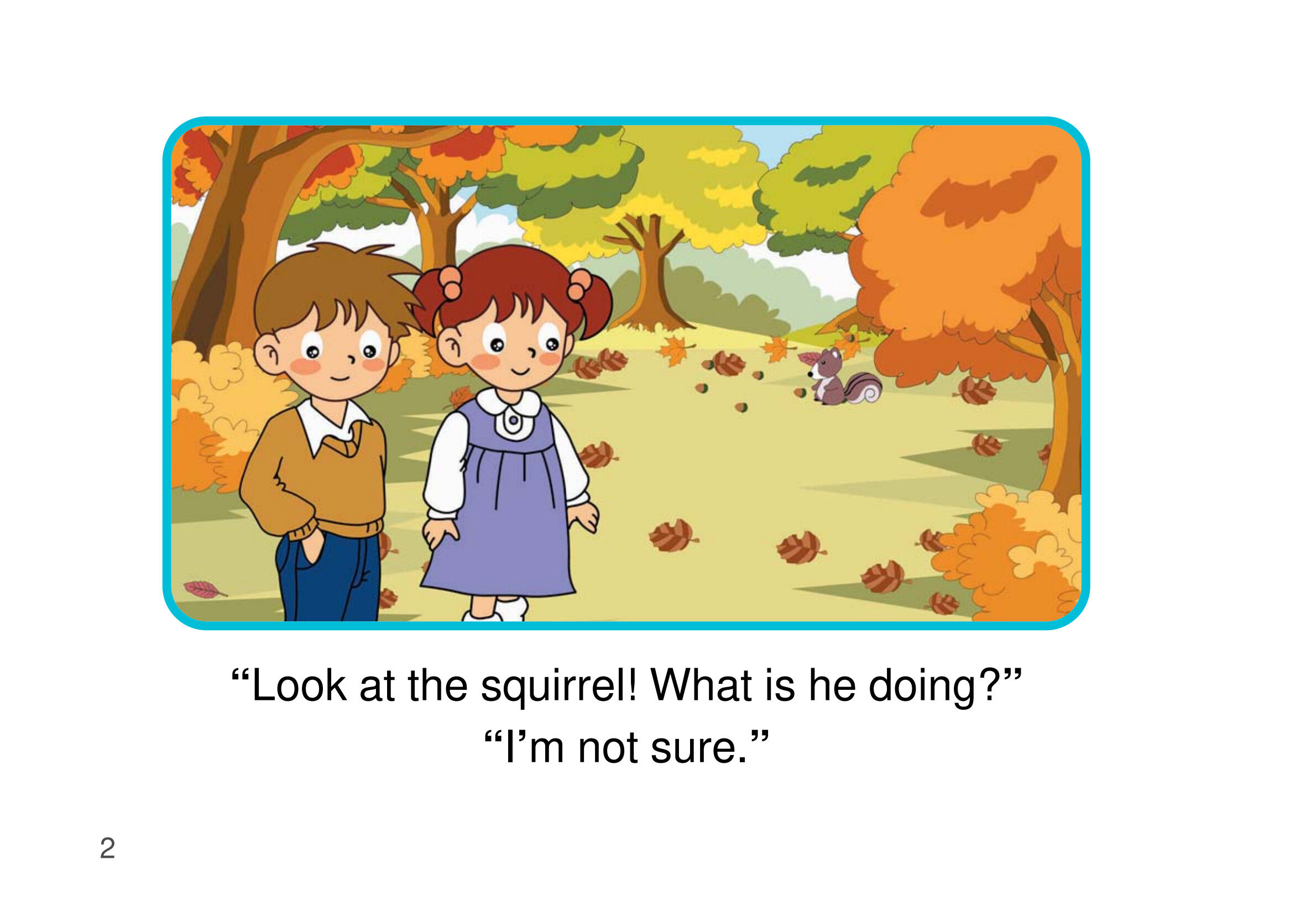 One Fall Day绘本故事第4页