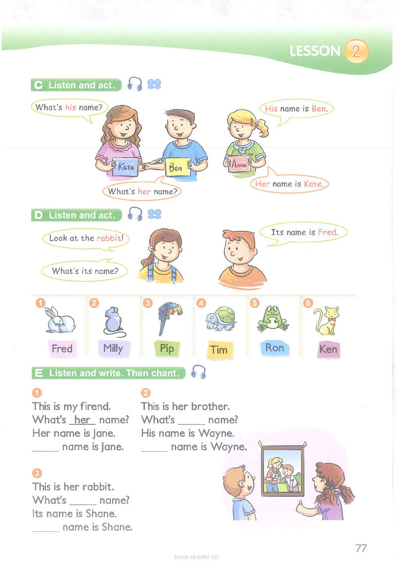 13 This is his rabbit绘本故事第5页