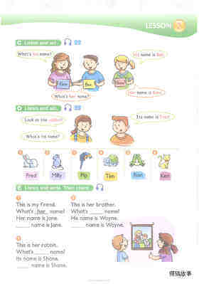 13 This is his rabbit绘本故事第5页