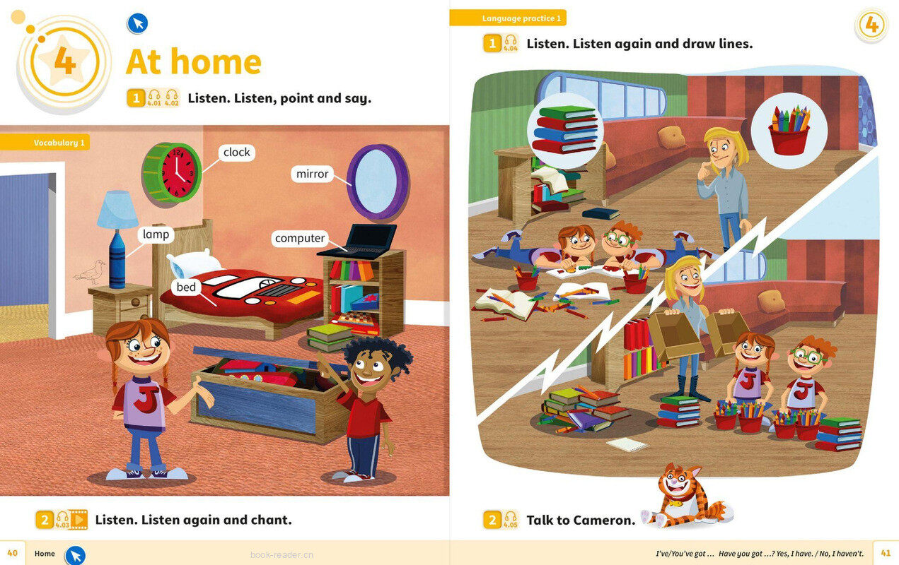 04 At home 绘本故事第2页