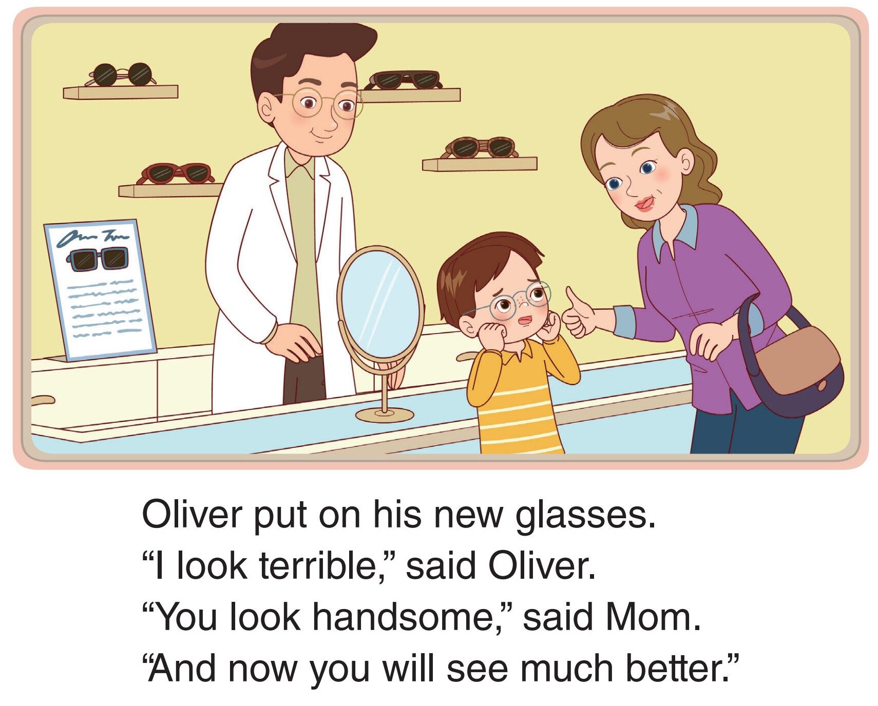 New Glasses for Oliver绘本故事第5页