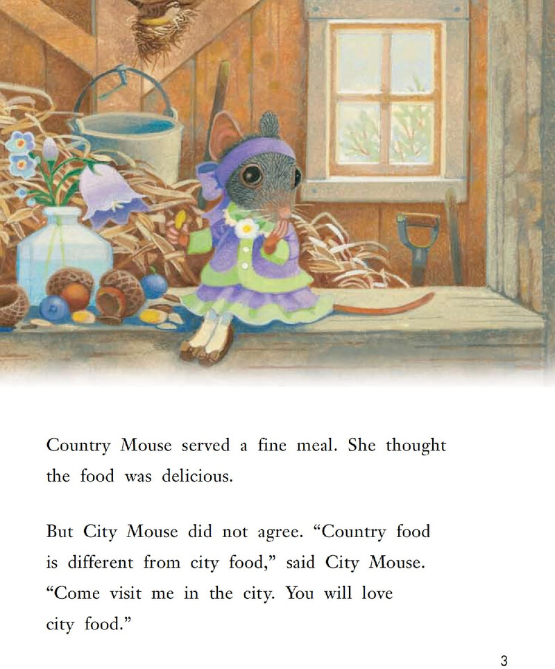 The City Mouse And The Country Mouse绘本故事第4页