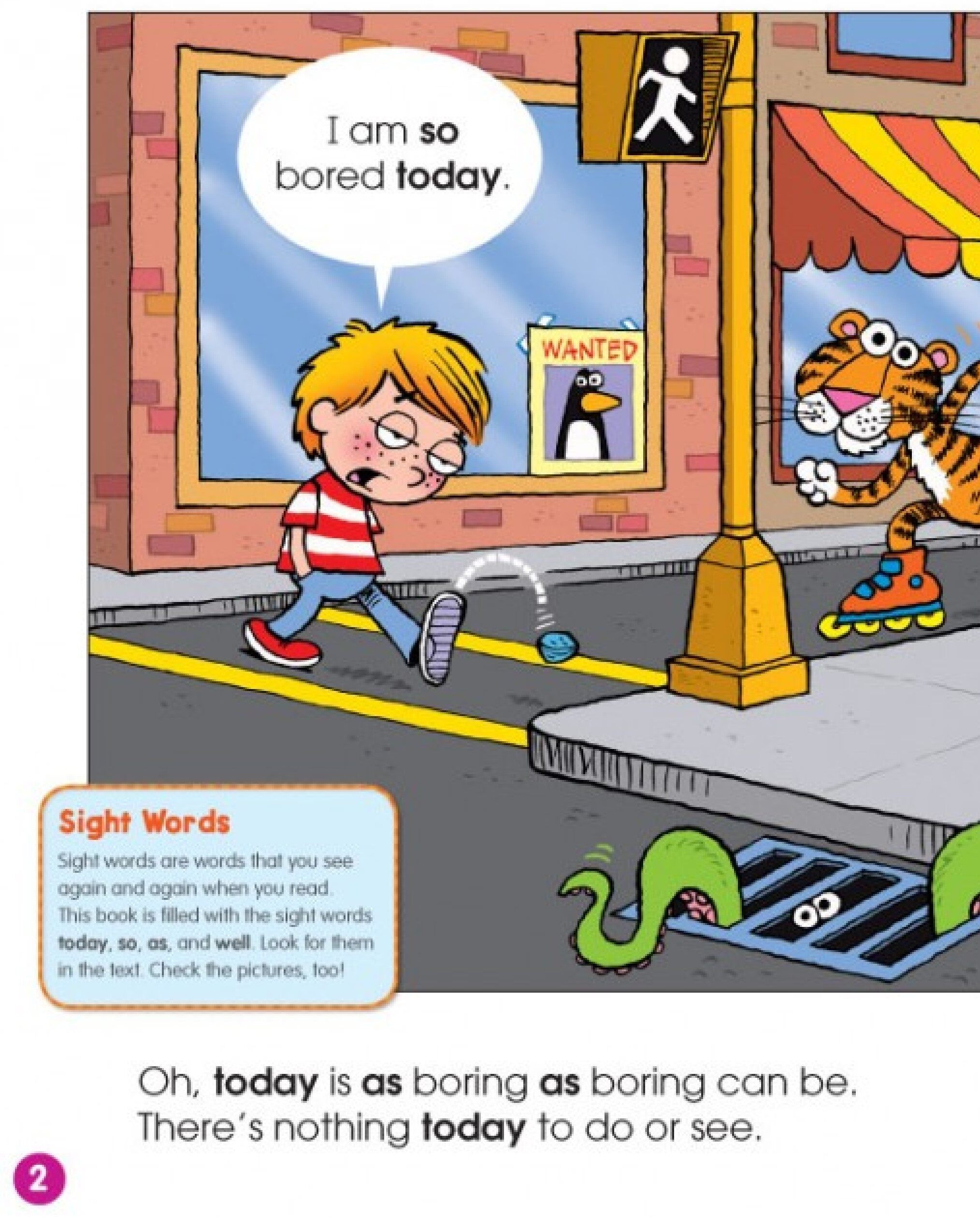 Today is So Boring!绘本故事第2页