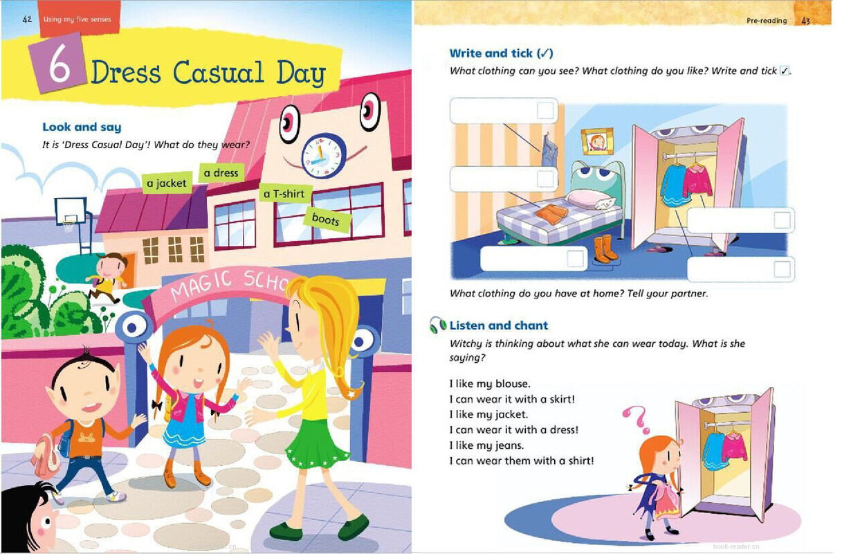 3A Unit 6 Dress Casual Day绘本故事第2页