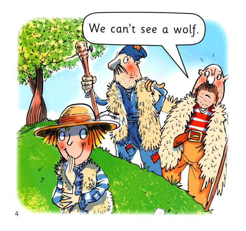 The Boy Who Cried Wolf!绘本故事第4页