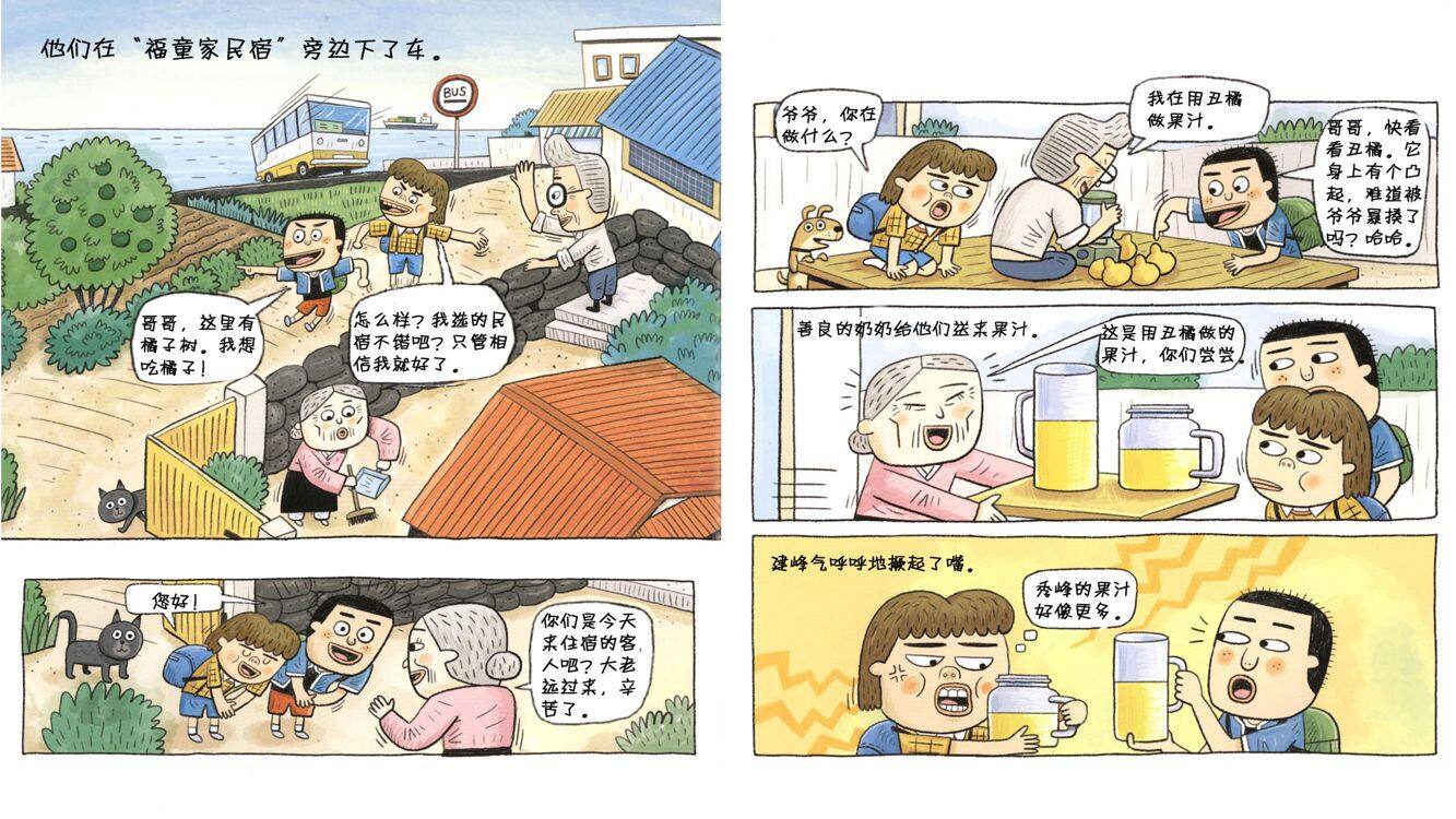 乡下两兄弟的济州岛旅行绘本故事第5页
