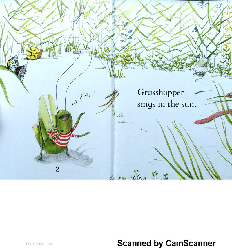 The Ant and the Grasshopper绘本故事第3页